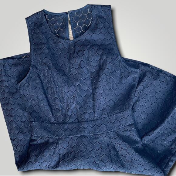 BCBG GENERATION BOHO LACE FIT FLARE PARTY SUMMER DRESS BLUE XS 0 - Picture 3 of 6